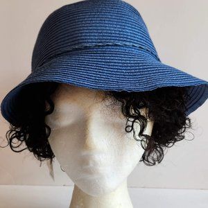 August Hats Denim Roll Brim Fedora NWT